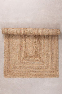 Braided Jute Rug - Natural Colour- Different Sizes, Runner, Oval, Round, Rectangular