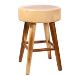 Load image into Gallery viewer, Solid Wood Accent Stool, Bathroom Stand, Teak Plant Stand, Wooden Side Table
