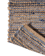 Load image into Gallery viewer, Jute and Denim Reversible Rug 2 X 6, 4 X 6 , 5 X 7, 6 X 9
