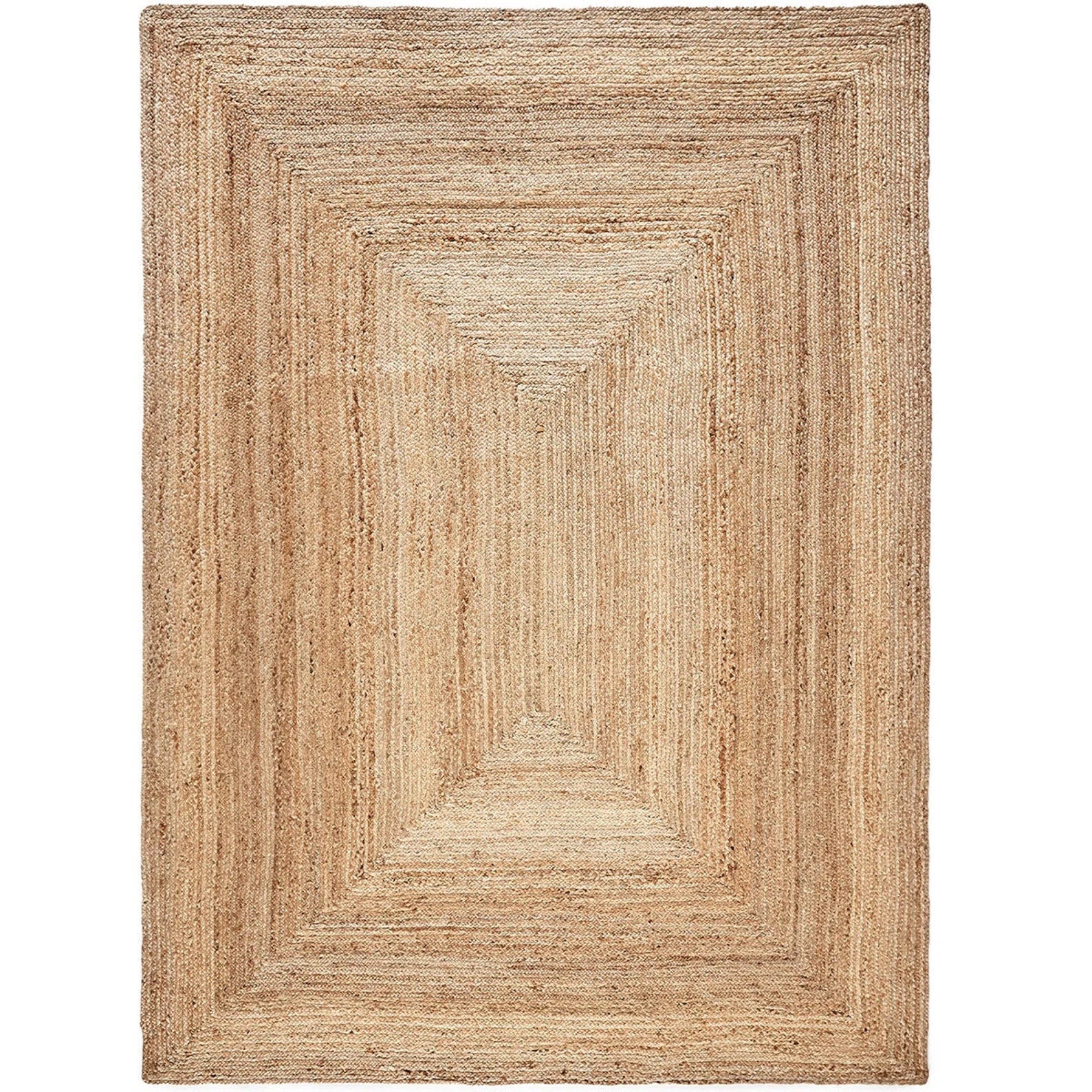 The Knitted Co. 100% Jute Area Rug 5 Feet- Round Natural Fibers- Braided  Design Hand Woven Natural Carpet - Home Decor for Living Room Hallways