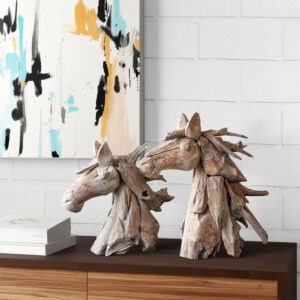Horse Head Sculpture Set