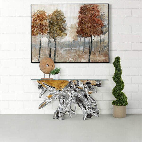 Teak Root Console