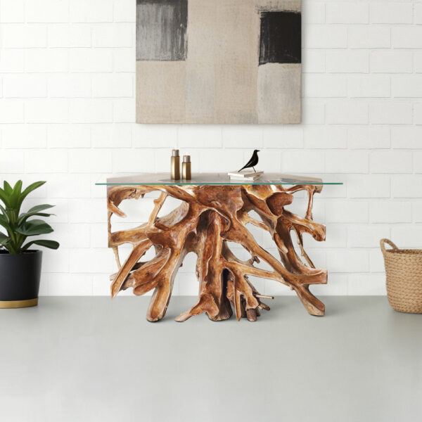 Teak Root Console