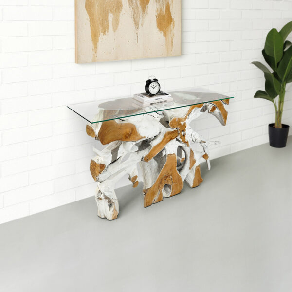 Teak Root Console