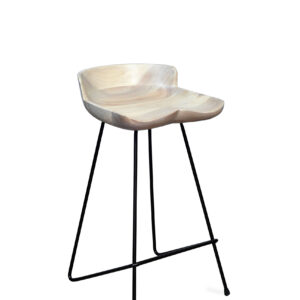Counter Stool with back(White)
