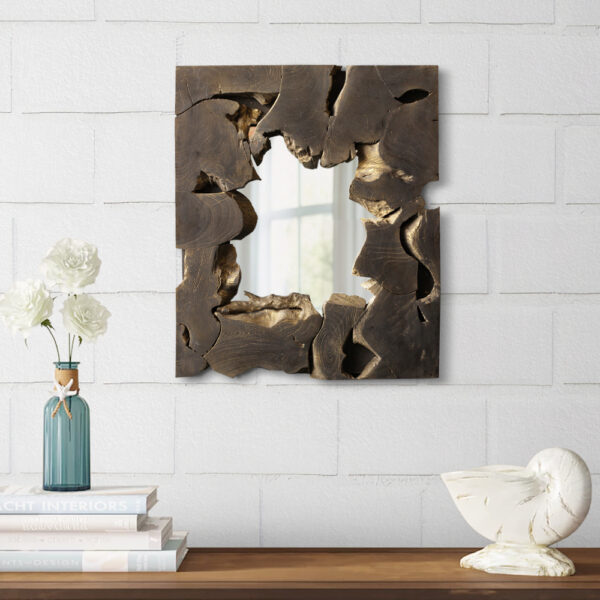 Teak Root Frame Mirror