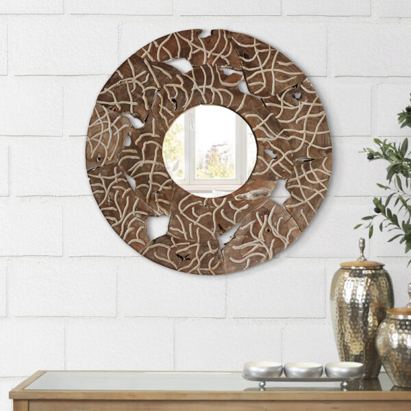 Teak Root Frame mirror