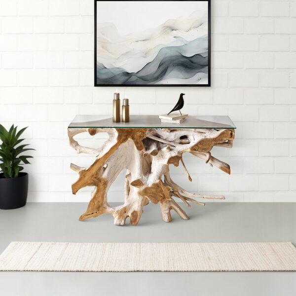 Teak Root Console