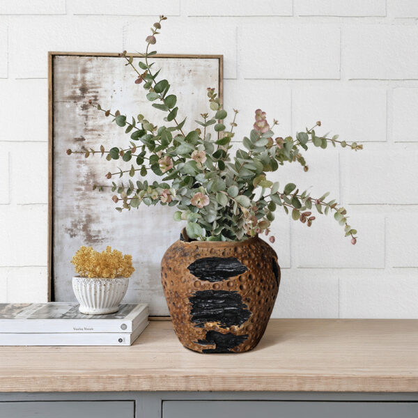 Teak Wood Vase