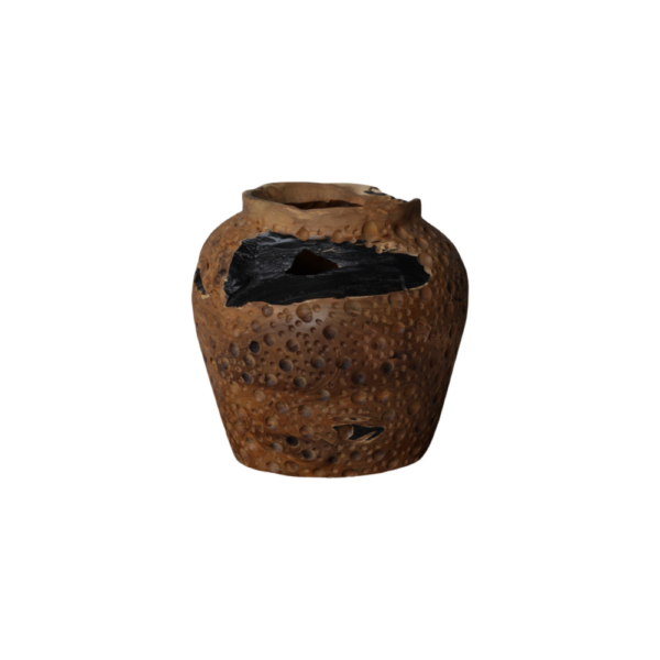 Teak Wood Vase