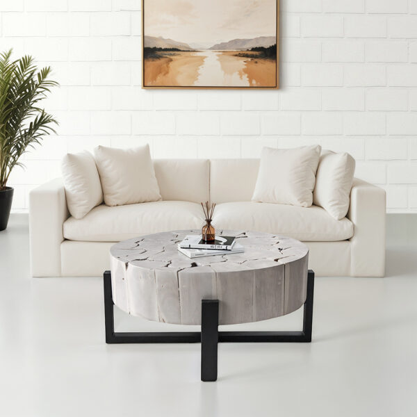 Teak Root Block Coffee Table
