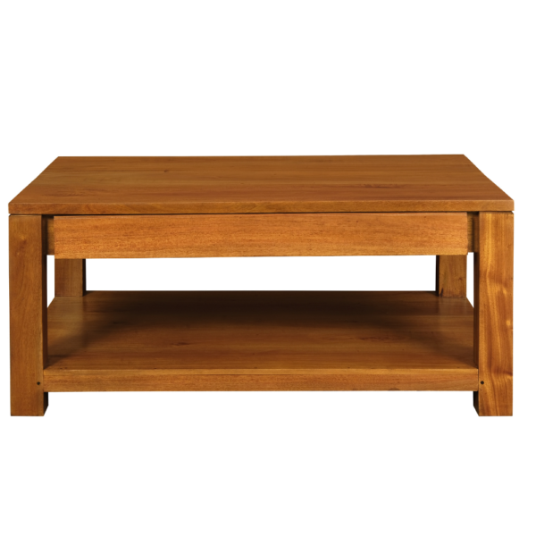Solid Wood Coffee Table ( Soft Closing Drawers)