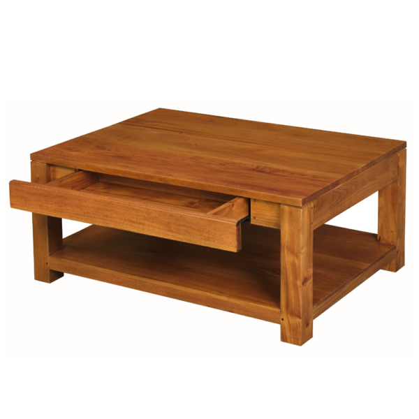 Solid Wood Coffee Table ( Soft Closing Drawers)