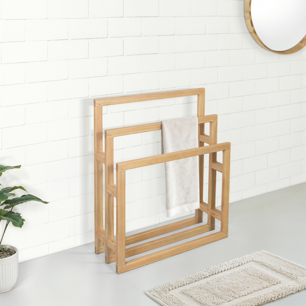 Solid Wood Towel Rack